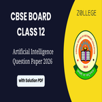 CBSE Class 12 Artificial Intelligence Question Paper 2026 with Solution Pdf